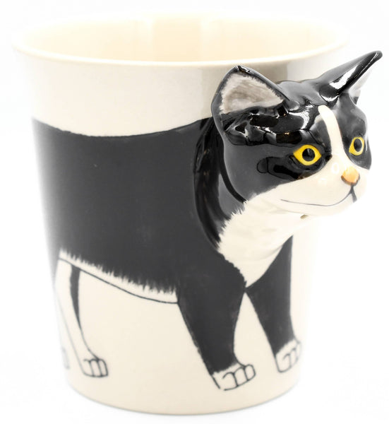 Tuxedo Cat mug 10 oz