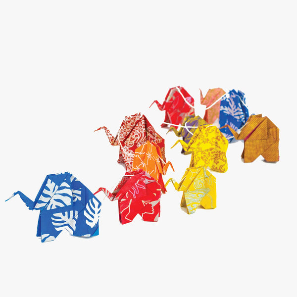 Origami Elephant Eco-Paper Garland