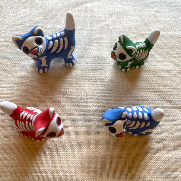 Ceramic Skelly Kitten, Peru