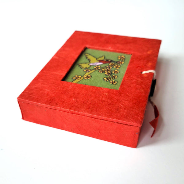 Hummingbird Batik Mini Paper Box