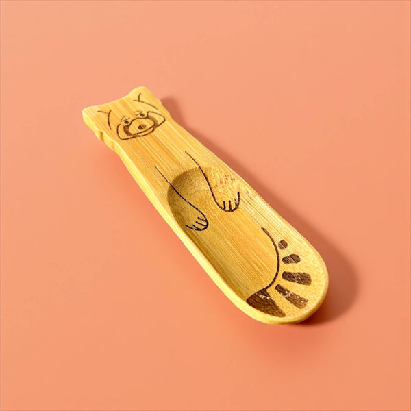 Bamboo Animal Kids & Toddler Utensils | Red Panda Spoon