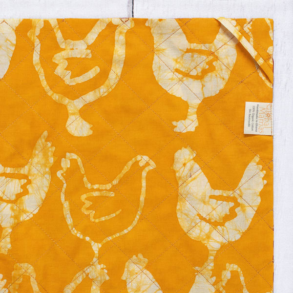 Tea Towels: Sunflower - Red-Organic