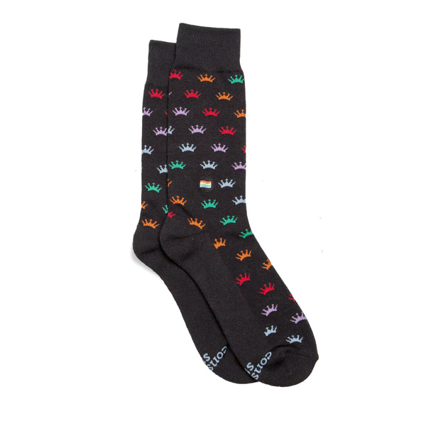Socks that Save LGBTQ Lives-Crowns/ Medium