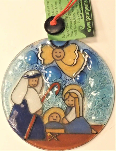 Nativity with Angel Ornament