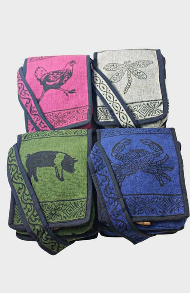 Blockprint Flap Bag