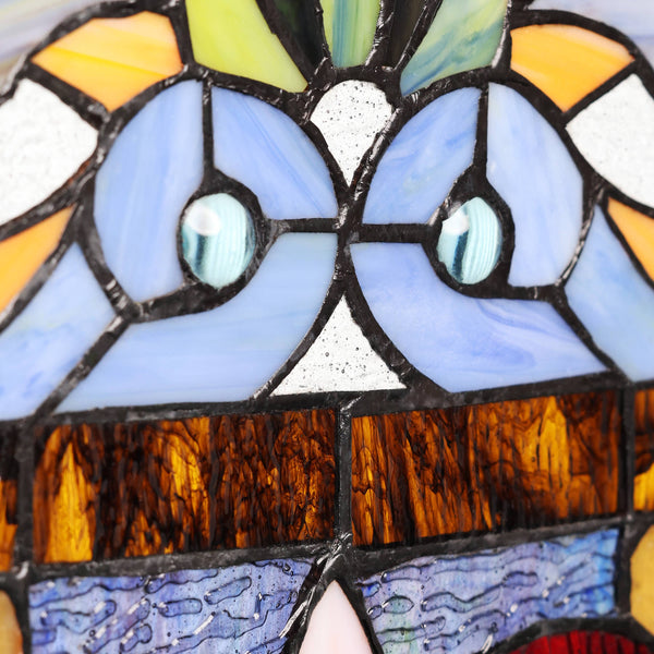 36"H Lani Victorian Stained Glass Window Panel