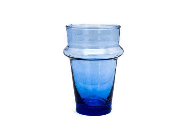 Beldi Moroccan Water/Tea Glasses, Blue/Small