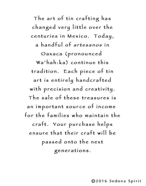 Tin Day of the Dead Cat Ornament