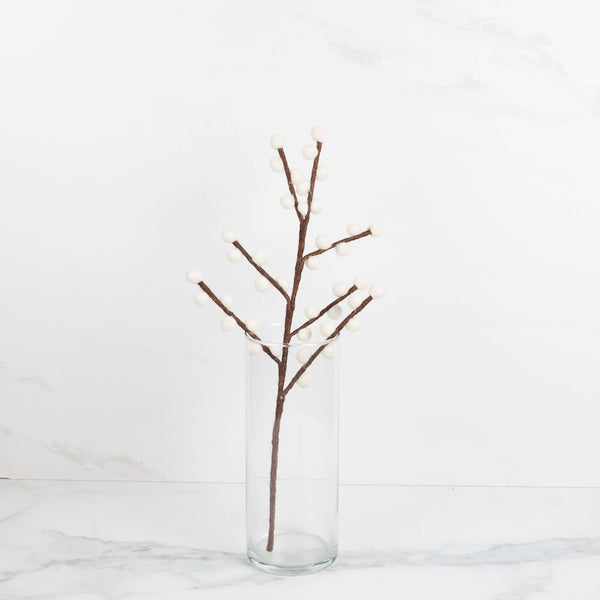Felt Décor - Red & White Holly Berry