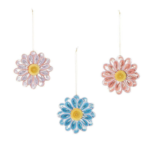 Quilled Daisy Ornaments