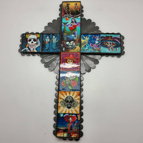 Day of the Dead Picture Cross Large