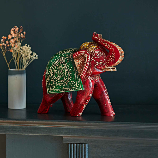Antique Style Wooden Elephant
