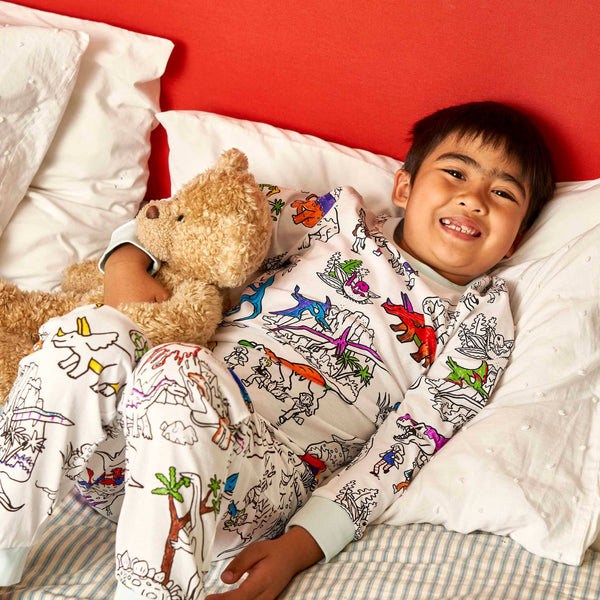 Color your own Dinosaur Pajamas - DIY Craft Kit