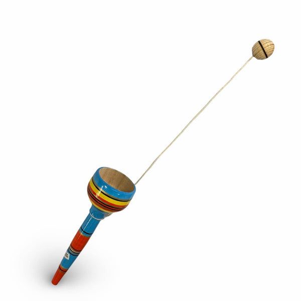 Mexican Wooden Toy Balero Cup 3.5" Traditional Fun Game