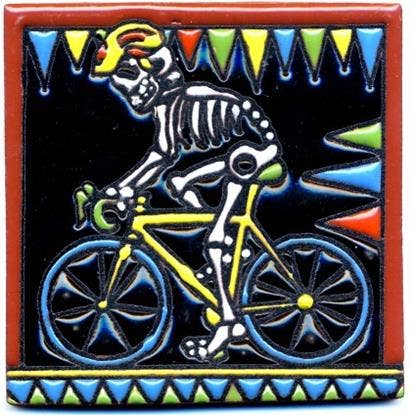 Bicycle Skeleton Tile