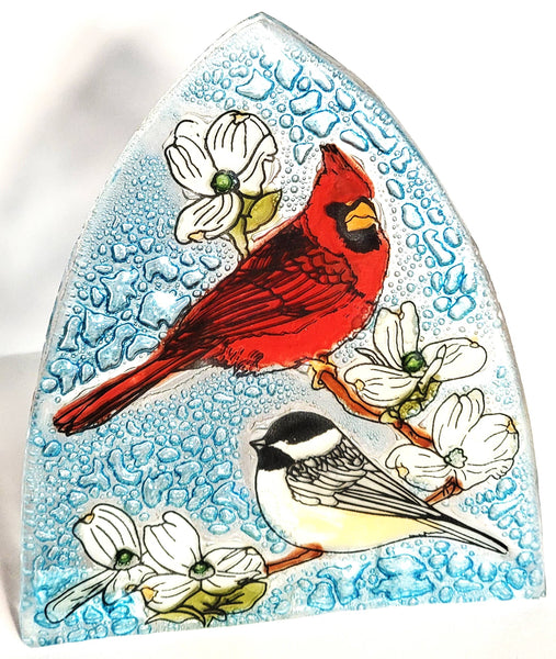 Cardinal and Chickadee Nightlight