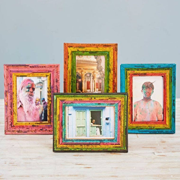 Recycled Newspaper Photo Frame - 4 x 6 Picture Frame