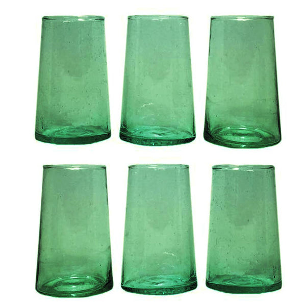 Far Wine Glasses, Green