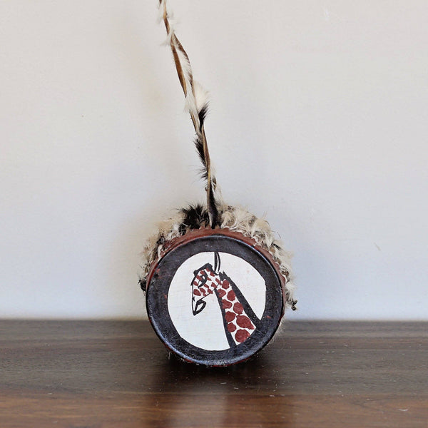 Double Sided Drums: Giraffe Pattern / Small