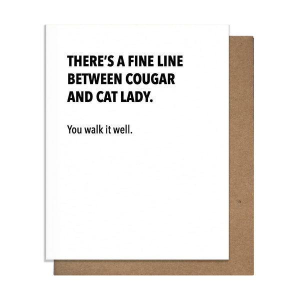 Cougar - Funny Friendship Card