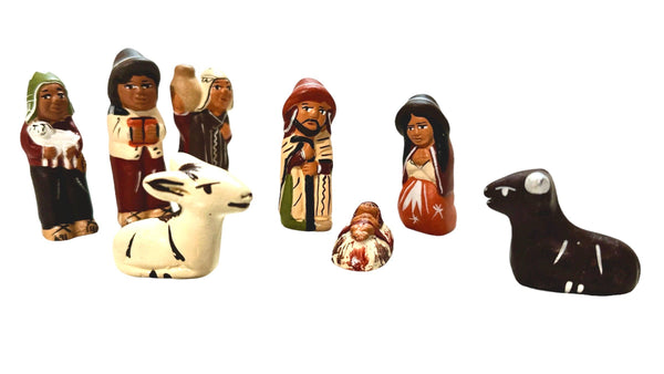 8 Piece Quinua Ceramic Nativity Set, Medium