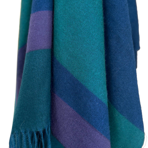 NEW! 100% Baby Alpaca Scarf - Adriatic