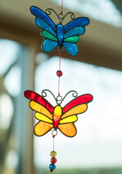 String of 3 Butterfly Suncatchers