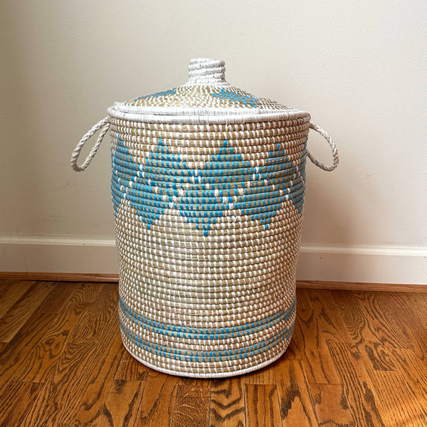 Laundry Basket in Indigo