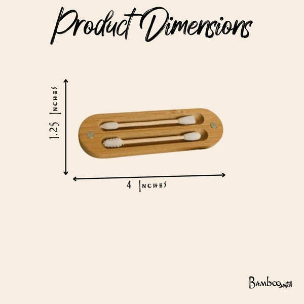 Reusable Bamboo Ear Buds in Case | Selfcare Bestseller