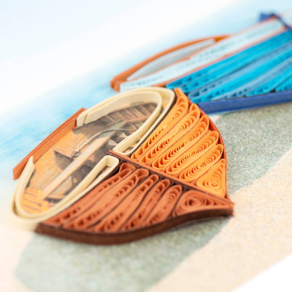 Quilled Boats Everyday Greeting Card