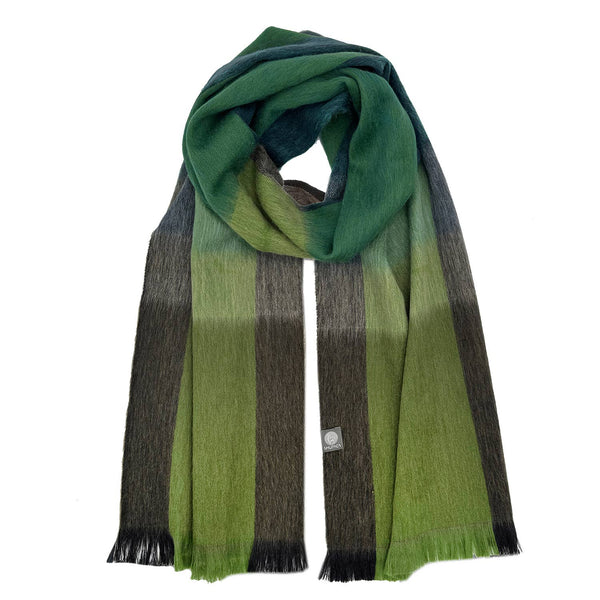 NEW! Alpaca Plaid Scarf - Tidepool