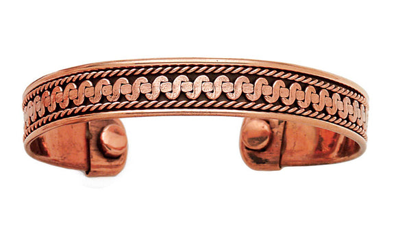 Copper S Chain w/Magnets Bracelet