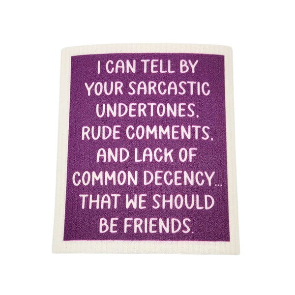 We Should Be Friends Funny Swedish Dishcloths - Friend Gift