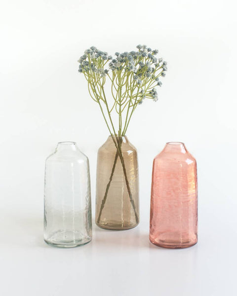 Siena Handblown Hammered Bud Vase
