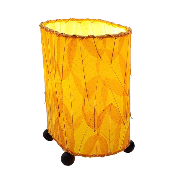 Mini Guyabano Lamp Orange, Shade Made of Guyabano Leaves