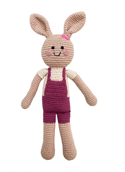 Springtime Easter Bunny in Suspenders - Crochet Plush