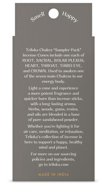 Triloka Chakra Sampler Pack Cones