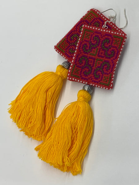 Mien Embroidered Earring