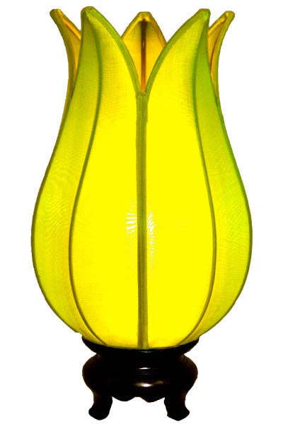 Baby Flowering Lotus Lamp Green