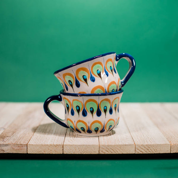 White San Antonio Tea cup