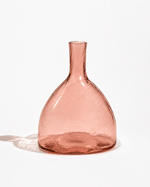 Hearth Handblown Hammered Bud Vase