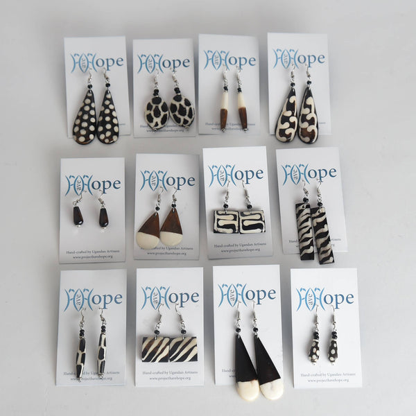 Geometric Bone Earrings