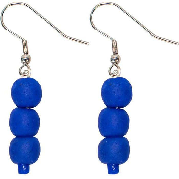Pearls: Earrings - Blue