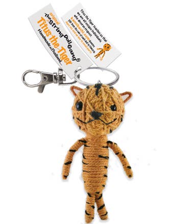 Titus the Tiger String Doll Keychain