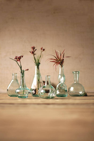 Recycled Bottle Bud Vases