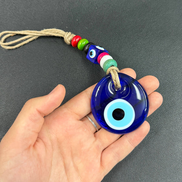 Nazar Blue Eye Colorful Multi Bead Wall Decor: Protection