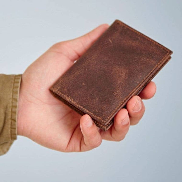 Handmade Buffalo Leather Credit Card Holder