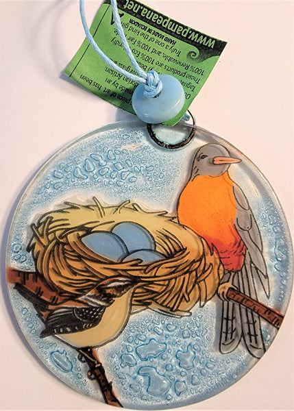 Robin Bird Ornament / suncatcher