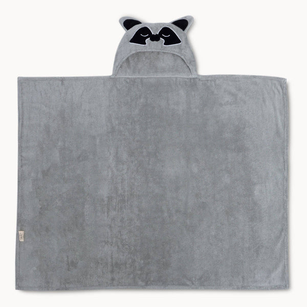 Raccoon Bamboo Hooded Towel for Kids