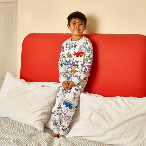 Color your own Dinosaur Pajamas - DIY Craft Kit
